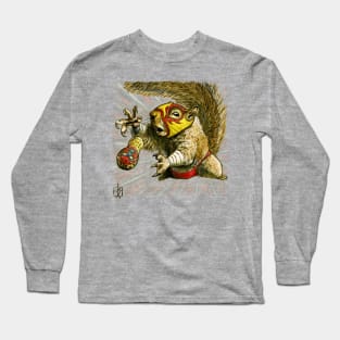 Luchador Squirrel: Go Nuts! (Park Wild) Long Sleeve T-Shirt